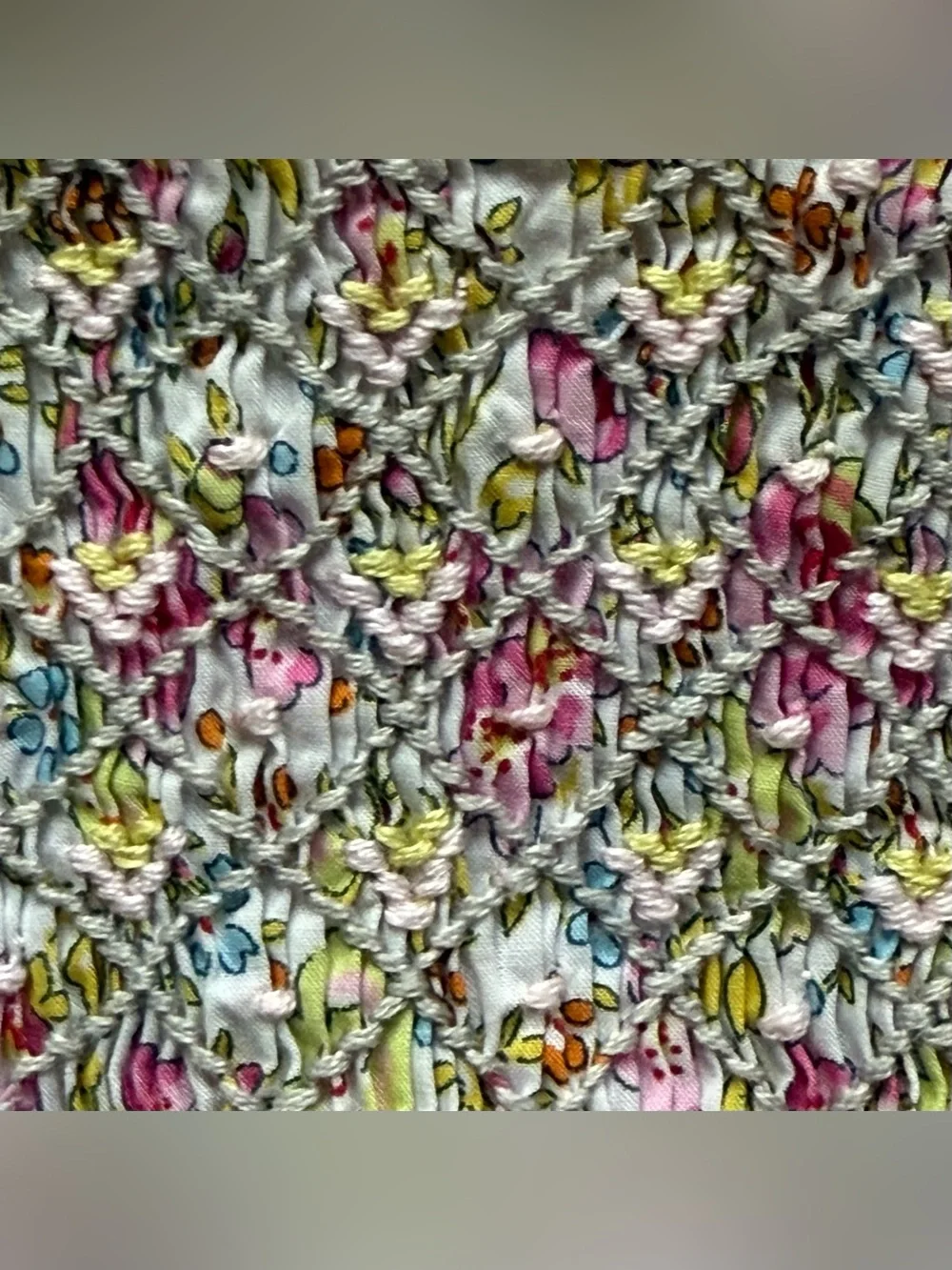 Bonpoint Girls Cadelili Smocked Liberty Floral Dress - Size 6M